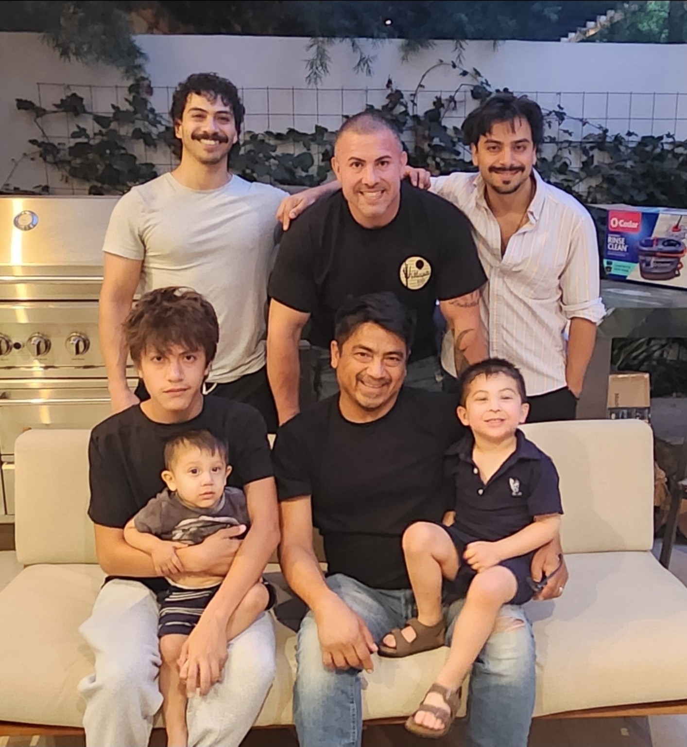 Marlon Barillas with his family